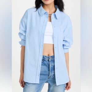 ANINE BING Mika button down top